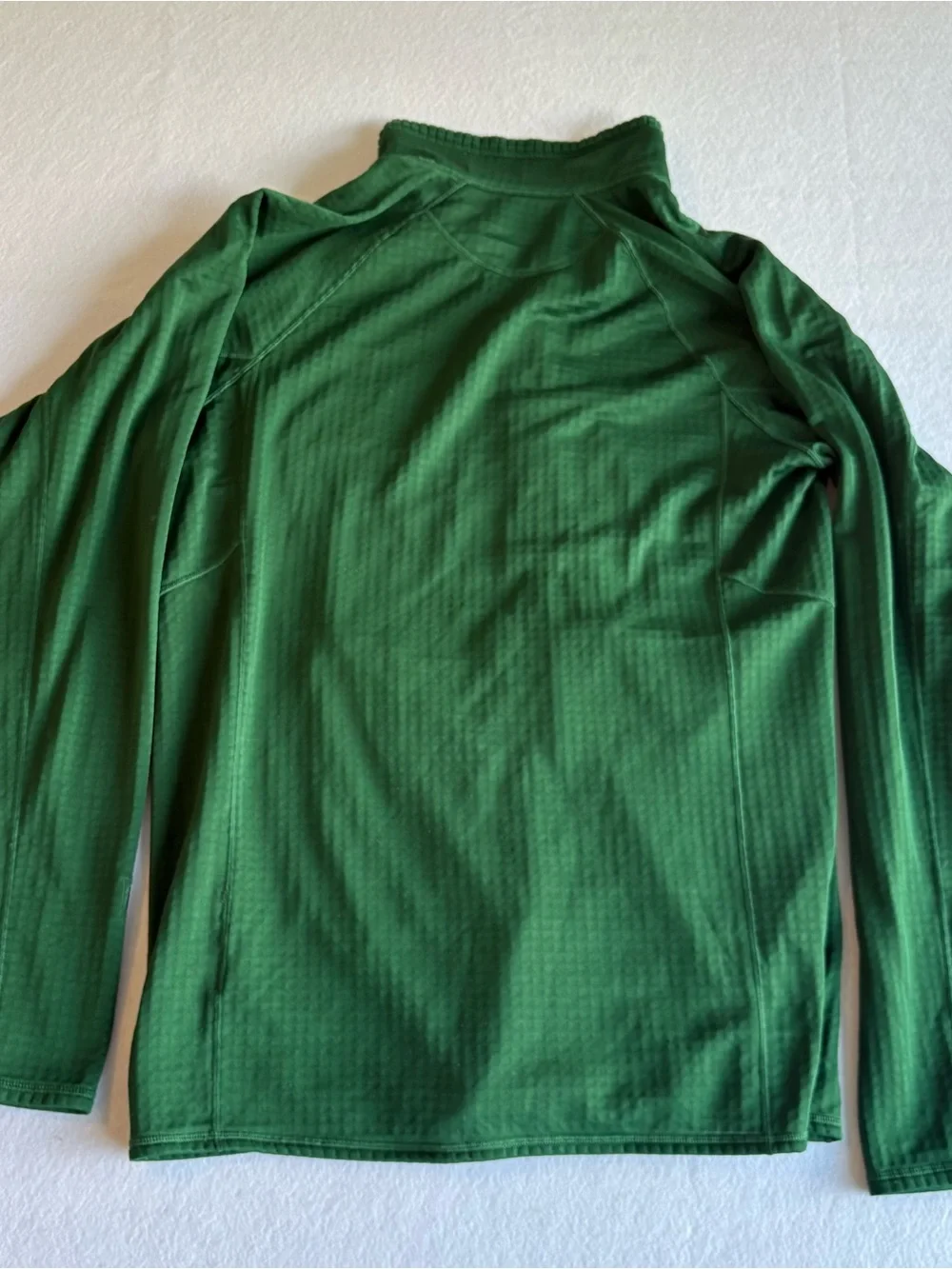 Patagonia Men's XL R1 Full-Zip Jacket Hunter Green Polartec Grid Fleece Fall2015
